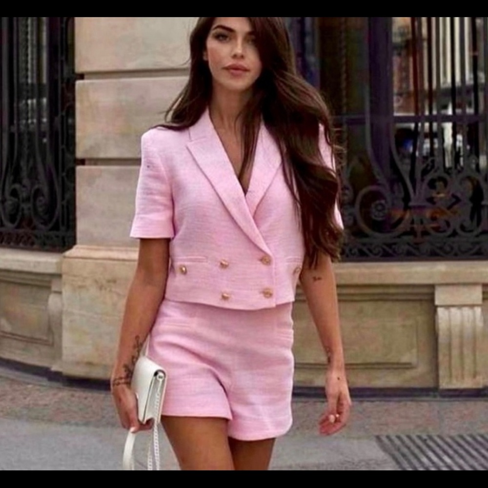 Zara cropped blazer